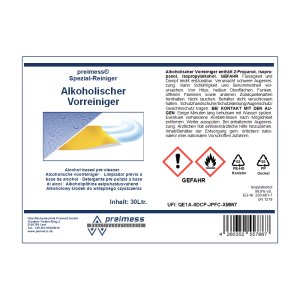 Alkoholischer Vorreiniger 30 Liter